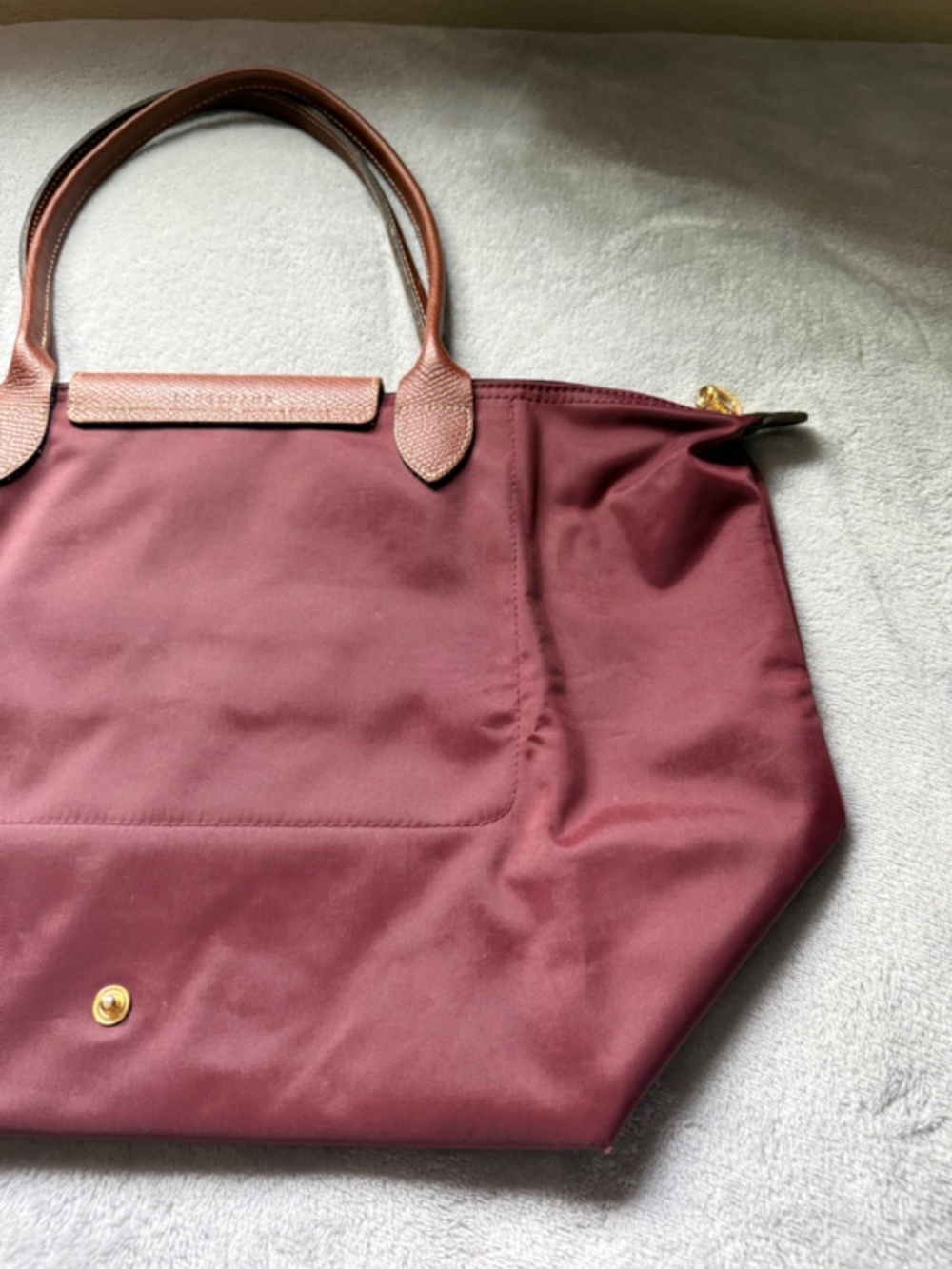 Longchamp Le Pliage Original Large L Tote Bag Burgundy - Picture 15 of 15
